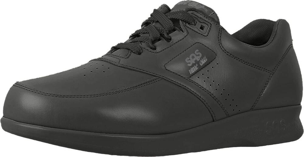 SAS Mens Time Out Lace Up Comfort Walking Shoe Black 10.5 W - Wide (E)